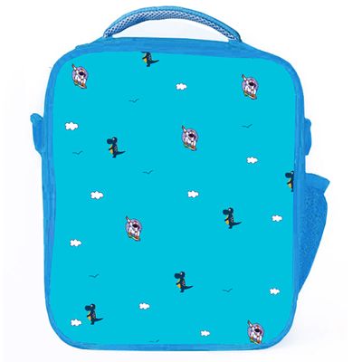 Eazy Kids Bento Boxes wt Insulated Lunch Bag Combo - Baby Astronaut Blue